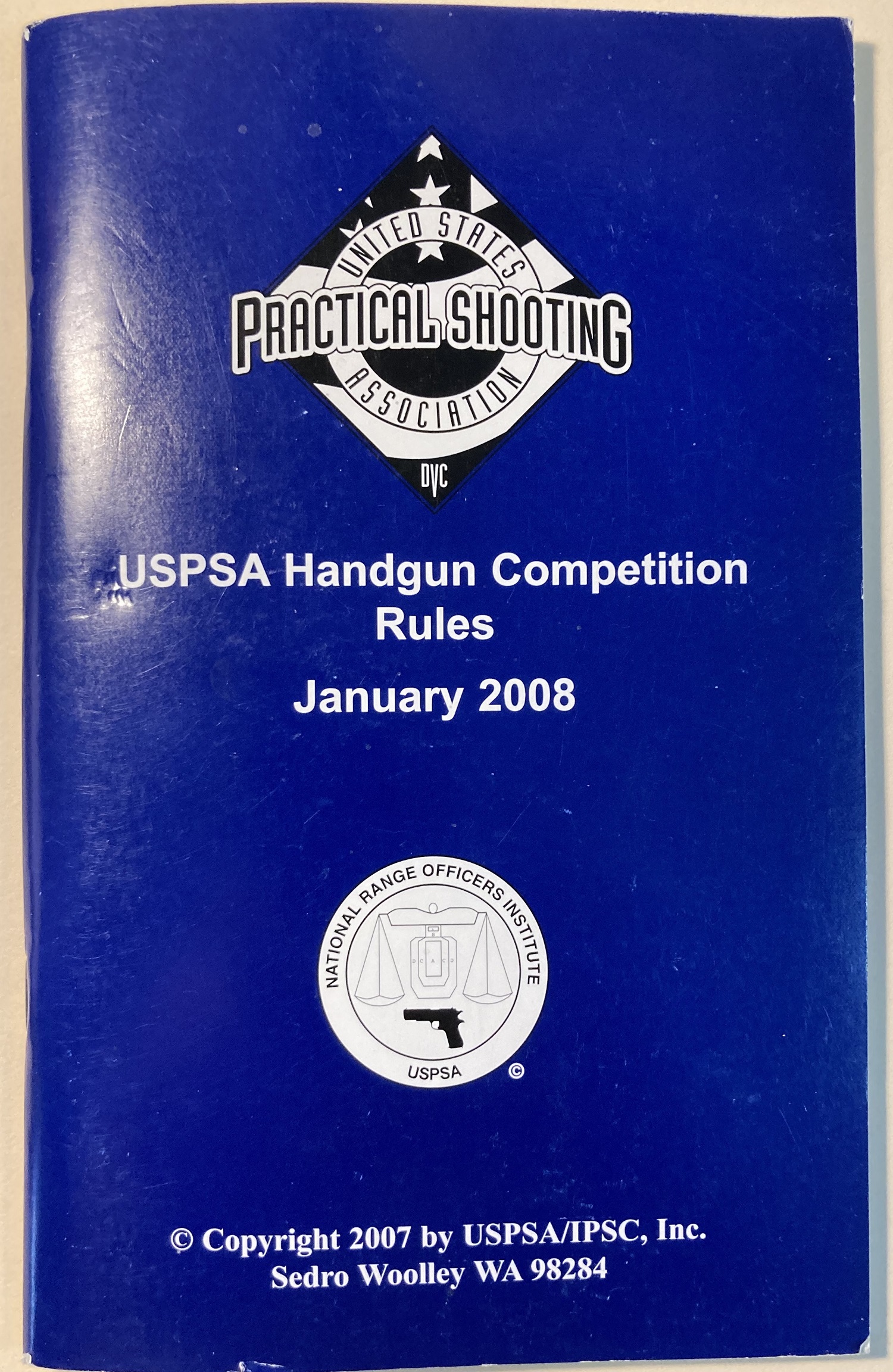 First USPSA rulebook