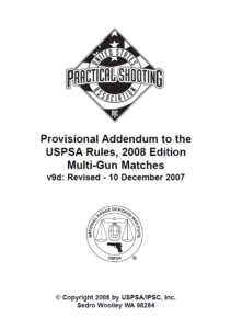 USPSA Multigun Rules introduced